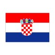画像1: 卓上旗　クロアチア (1)