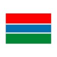 画像1: 卓上旗　ガンビア (1)