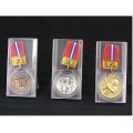 KMSメダル-C型 φ50mmメダル　プラケース入り　Ｖ形リボン付き：１個から販売、金メダル・銀メダル・銅メダル、優勝メダル