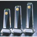 CMV-306 クリスタル楯 社内表彰・企業表彰・周年記念・コンテスト用に高級感あるガラス製記念品・クリスタル楯