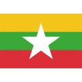 ミャンマー国旗：翌日発送可、世界の国旗掲揚、壁掛け、タペストリーに外国旗販売