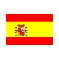スペイン（紋入）国旗：翌日発送可、世界の国旗掲揚、壁掛け、タペストリーに外国旗販売