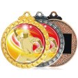 画像1: MDメダル-B型 φ60mmメダル　プラケース入り　蝶結びリボン付き：１個から販売、金メダル・銀メダル・銅メダル、優勝メダル (1)