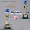 BW-2004　クリスタルブロンズ 　高級感あるガラス製　クリスタルトロフィー