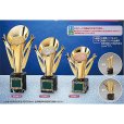画像1: B6044：野球・サッカー・バスケットボール・剣道・テニスなどに各種大会に使用していただけるレリーフ交換式トロフィー (1)