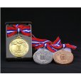 画像1: AMメダル-A型 φ75mm優勝メダル　Ａ型ケース入り　蝶リボン付き 大会の記念に１個から販売、金メダル・銀メダル・銅メダル (1)