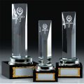VT3076 クリスタルブロンズ 社内表彰・企業表彰・周年記念・コンテスト用に高級感あるガラス製トロフィー・クリスタルトロフィー