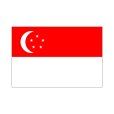 画像1: 卓上旗　シンガポール (1)