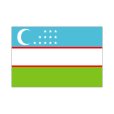 画像1: 卓上旗　ウズベキスタン (1)