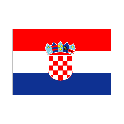 画像1: 卓上旗　クロアチア