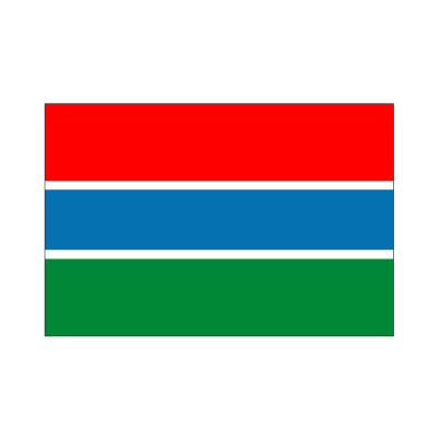 画像1: 卓上旗　ガンビア
