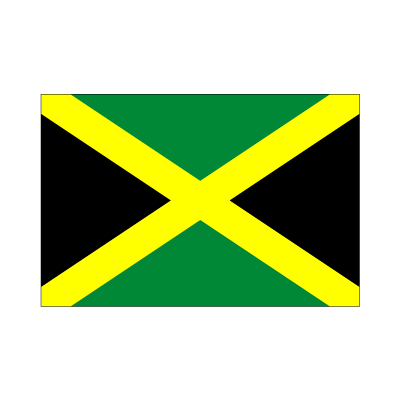 ジャマイカ国旗：翌日発送可、世界の国旗掲揚、壁掛け、タペストリーに外国旗販売 │赤井トロフィー