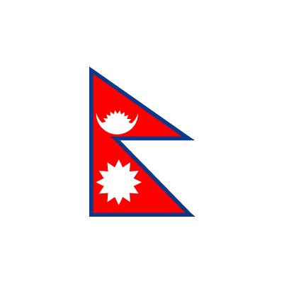 ネパール国旗 翌日発送可 世界の国旗掲揚 壁掛け タペストリーに外国旗販売 赤井トロフィー