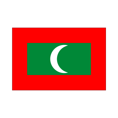 モルディブ国旗 翌日発送可 世界の国旗掲揚 壁掛け タペストリーに外国旗販売 赤井トロフィー