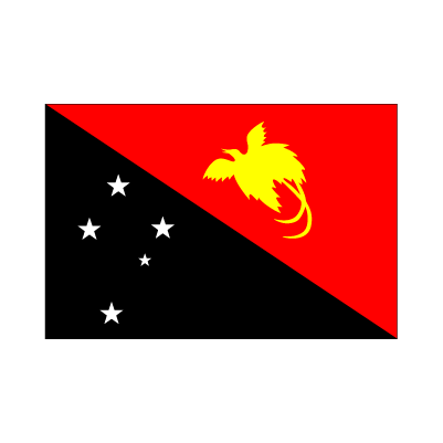 パプアニューギニア国旗 翌日発送可 世界の国旗掲揚 壁掛け タペストリーに外国旗販売 赤井トロフィー