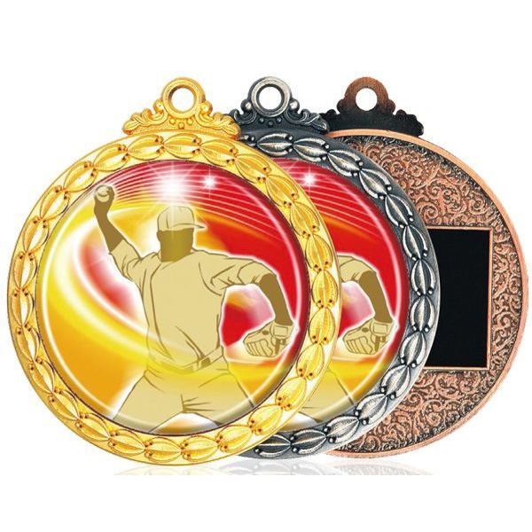 画像1: MDメダル-Y型 φ60mmメダル　プラケース入り　V形リボン付き：１個から販売、金メダル・銀メダル・銅メダル、優勝メダル