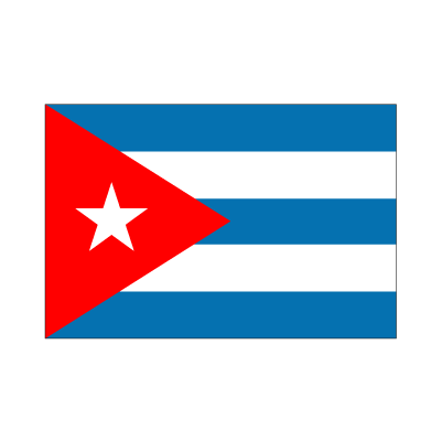 画像1: 卓上旗　キューバ