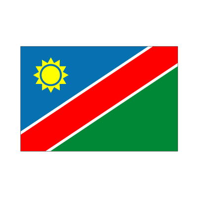 画像1: 卓上旗　ナミビア