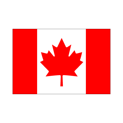 画像1: 卓上旗　カナダ