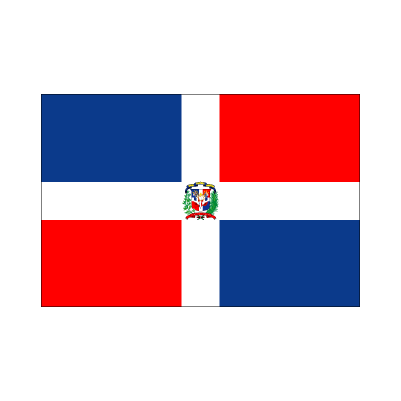 画像1: 卓上旗　ドミニカ共和国
