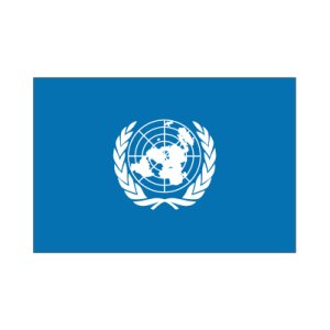 画像1: 卓上旗　国際連合