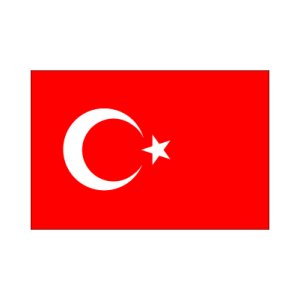 画像1: 卓上旗　トルコ