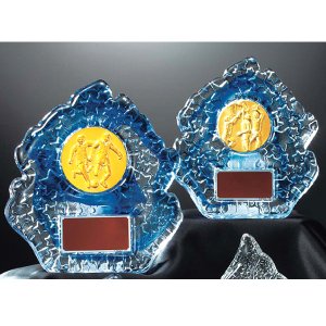 画像: VSX5534 サッカー・野球・バスケットボール・剣道・テニスなどに各種大会に使用していただけるレリーフ交換式クリスタル楯