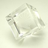 画像: オリジナル２Dレーザー加工　VOT275：周年記念や企業表彰の記念品にオススメのガラスの記念品　　