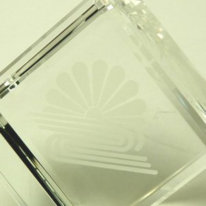 画像2: オリジナル２Dレーザー加工　VOT275：周年記念や企業表彰の記念品にオススメのガラスの記念品　　