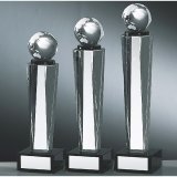 画像: CM-343 クリスタル楯 社内表彰・企業表彰・周年記念・コンテスト用に高級感あるガラス製記念品・クリスタル楯