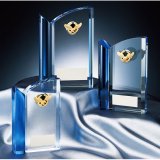 画像: CM-337 クリスタル楯 社内表彰・企業表彰・周年記念・コンテスト用に高級感あるガラス製記念品・クリスタル楯