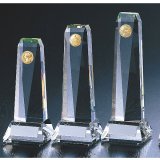 画像: CMV-306 クリスタル楯 社内表彰・企業表彰・周年記念・コンテスト用に高級感あるガラス製記念品・クリスタル楯