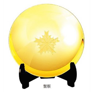 画像: マーク入りキャスト製盃 SAM-60(警察):退職記念、社内表彰、周年記念、功労賞、自衛隊、消防団、消防署