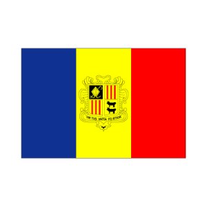 画像: アンドラ国旗：翌日発送可、世界の国旗掲揚、壁掛け、タペストリーに外国旗販売