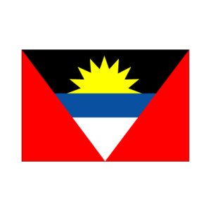 画像: アンティグア・バーブーダ国旗：翌日発送可、世界の国旗掲揚、壁掛け、タペストリーに外国旗販売
