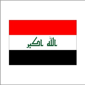 画像: イラク国旗:翌日発送可、世界の国旗掲揚、壁掛け、タペストリーに外国旗販売
