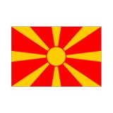 画像: マケドニア国旗：翌日発送可、世界の国旗掲揚、壁掛け、タペストリーに外国旗販売