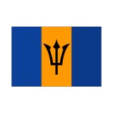 画像: バルバドス国旗：翌日発送可、世界の国旗掲揚、壁掛け、タペストリーに外国旗販売