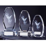 画像: CM411 クリスタル楯 社内表彰・企業表彰・周年記念・コンテスト用に高級感あるガラス製記念品・クリスタル楯