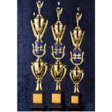 画像: A652：サッカー・空手・野球・バレーボール・バスケットボール・全ジャンルに安くて大きな１本柱トロフィー