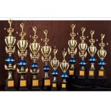 画像: A634：サッカー・空手・野球・バレーボール・バスケットボール・全ジャンルに安くて大きな１本柱トロフィー