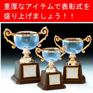 画像1: VC1008 クリスタルカップ 社内表彰・企業表彰・永年勤続表彰・大会用に。高級感あるガラス製トロフィー・クリスタルトロフィー