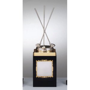 画像: B-4068:ホールインワンの記念ボールを飾れる お祝い用の記念品、記念ブロンズトロフィー