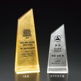 画像: 表彰楯　金箔＋ファインカラーDP　VOT121箔真：企業表彰・コンテスト・認定書・周年記念・表彰用品にハイセンスで、おしゃれな表彰楯