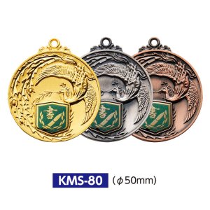 画像1: KMS80メダルのVマーク付き-Y型 φ50mmメダル　ビニールケース入り　V形リボン付 ：大会の記念に１個から販売、金メダル・銀メダル・銅メダル、選べるレリーフがついた優勝メダル