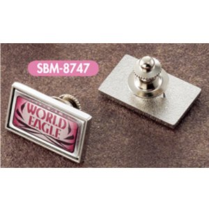 画像: SBM8747 UV印刷&透明樹脂盛り加工対応バッジ