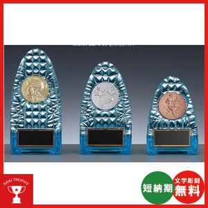 画像: KV-5421:各種大会に使用していただける樹脂レリーフ(60mmΦ)交換式クリスタル楯