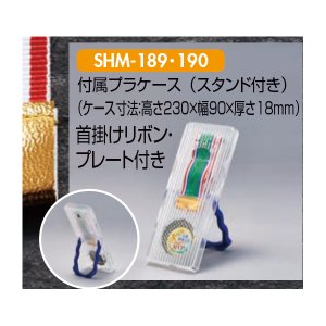 画像3: SHM－189：φ52mmメダル樹脂盛りなし　スタンド付き透明プラケース入り　オリジナルメダル