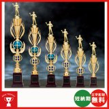 画像: T1910文字彫刻無料、サッカー・空手・野球・バレーボール・バスケットボール・全ジャンルに安くて大きな１本柱トロフィー
