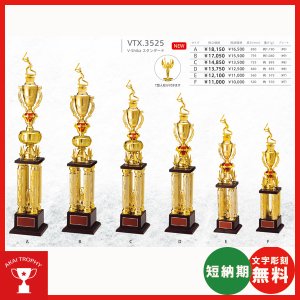 画像: VTX3525：サッカー・野球・バスケットボール・剣道・テニスなどに各種大会に使用していただけるレリーフ交換式トロフィー